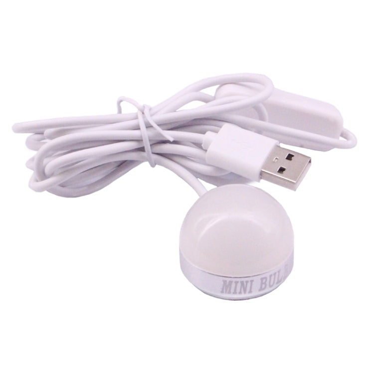 2W USB LED Light Bulb with Magnetic & Cable, USB-2W-W 5V 140-150Lumens 6 LED - USB Light by buy2fix | Online Shopping UK | buy2fix