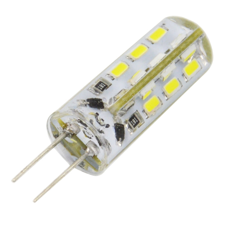 G4 2W 120LM Silicone Corn Light Bulb, 24 LED SMD 3014, White Light, DC 12V - LED Blubs & Tubes by buy2fix | Online Shopping UK | buy2fix