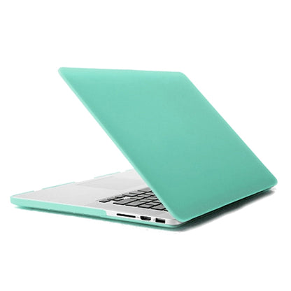 ENKAY for MacBook Pro Retina 15.4 inch (US Version) / A1398 4 in 1 Frosted Hard Shell Plastic Protective Case with Screen Protector & Keyboard Guard & Anti-dust Plugs(Green) - MacBook Pro Cases by ENKAY | Online Shopping UK | buy2fix