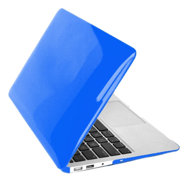 ENKAY for MacBook Air 11.6 inch (US Version) / A1370 / A1465 4 in 1 Crystal Hard Shell Plastic Protective Case with Screen Protector & Keyboard Guard & Anti-dust Plugs(Dark Blue) - MacBook Air Cases by ENKAY | Online Shopping UK | buy2fix