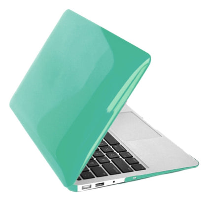 ENKAY for MacBook Air 11.6 inch (US Version) / A1370 / A1465 4 in 1 Crystal Hard Shell Plastic Protective Case with Screen Protector & Keyboard Guard & Anti-dust Plugs(Green) - MacBook Air Cases by ENKAY | Online Shopping UK | buy2fix