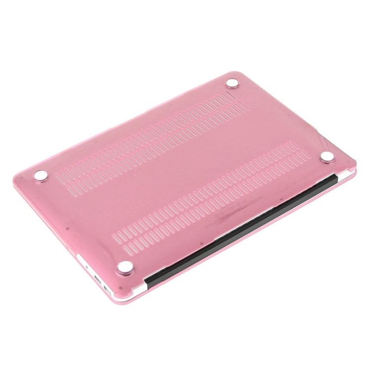 ENKAY for Macbook Air 11.6 inch (US Version) / A1370 / A1465 Hat-Prince 3 in 1 Crystal Hard Shell Plastic Protective Case with Keyboard Guard & Port Dust Plug(Pink) - MacBook Air Cases by ENKAY | Online Shopping UK | buy2fix