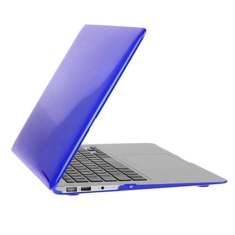 ENKAY for Macbook Air 13.3 inch (US Version) / A1369 / A1466 Hat-Prince 3 in 1 Crystal Hard Shell Plastic Protective Case with Keyboard Guard & Port Dust Plug(Dark Blue) - MacBook Air Cases by ENKAY | Online Shopping UK | buy2fix