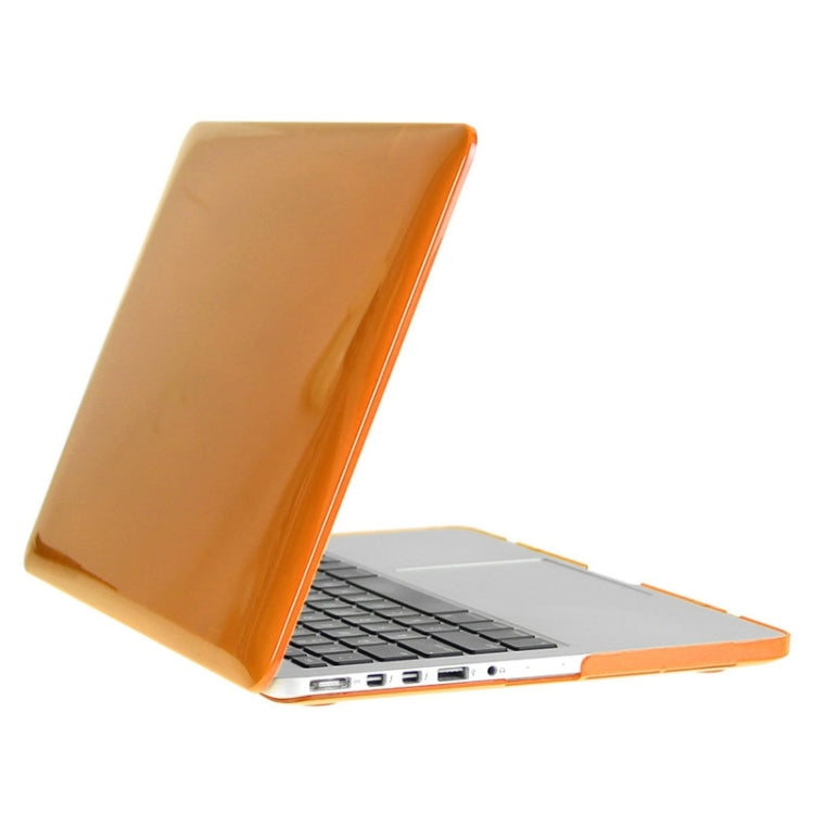 ENKAY for Macbook Pro Retina 13.3 inch (US Version) / A1425 / A1502 Hat-Prince 3 in 1 Crystal Hard Shell Plastic Protective Case with Keyboard Guard & Port Dust Plug(Orange) - MacBook Pro Cases by ENKAY | Online Shopping UK | buy2fix