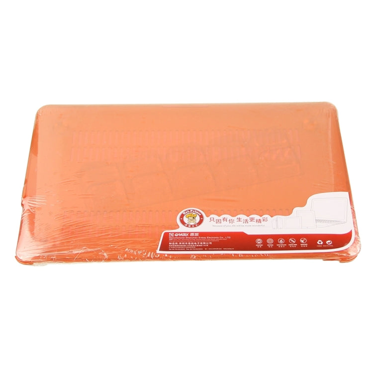 ENKAY for Macbook Pro 15.4 inch (US Version) / A1286 Hat-Prince 3 in 1 Crystal Hard Shell Plastic Protective Case with Keyboard Guard & Port Dust Plug(Orange) - MacBook Pro Cases by ENKAY | Online Shopping UK | buy2fix