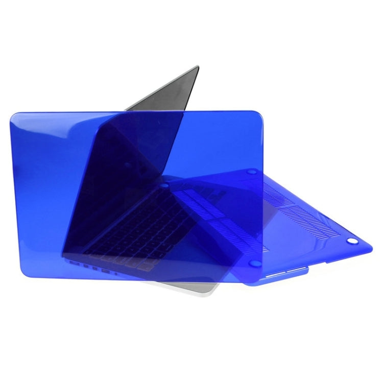 ENKAY for Macbook Pro Retina 15.4 inch (US Version) / A1398 Hat-Prince 3 in 1 Crystal Hard Shell Plastic Protective Case with Keyboard Guard & Port Dust Plug(Dark Blue) - MacBook Pro Cases by ENKAY | Online Shopping UK | buy2fix