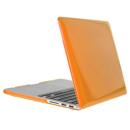 ENKAY for Macbook Pro Retina 15.4 inch (US Version) / A1398 Hat-Prince 3 in 1 Crystal Hard Shell Plastic Protective Case with Keyboard Guard & Port Dust Plug(Orange) - MacBook Pro Cases by ENKAY | Online Shopping UK | buy2fix