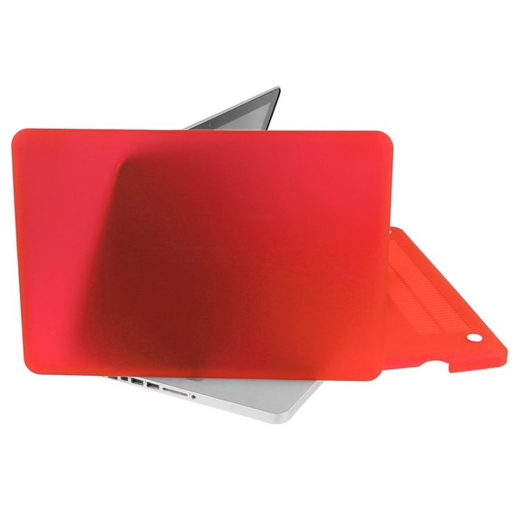 ENKAY for Macbook Pro 13.3 inch (US Version) / A1278 Hat-Prince 3 in 1 Frosted Hard Shell Plastic Protective Case with Keyboard Guard & Port Dust Plug(Red) - MacBook Pro Cases by ENKAY | Online Shopping UK | buy2fix