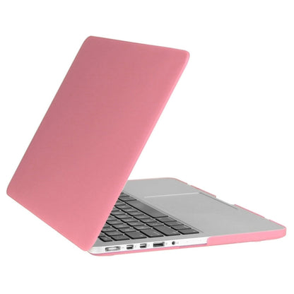 ENKAY for Macbook Pro Retina 13.3 inch (US Version) / A1425 / A1502 Hat-Prince 3 in 1 Frosted Hard Shell Plastic Protective Case with Keyboard Guard & Port Dust Plug(Pink) - MacBook Pro Cases by ENKAY | Online Shopping UK | buy2fix