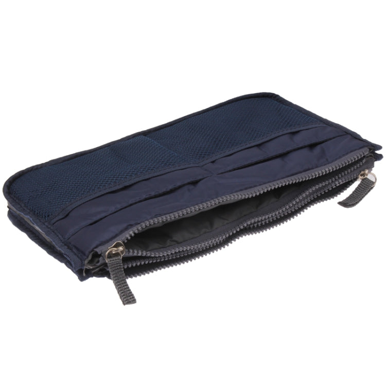 Thicken Portable Multi-function Double Zipper Cosmetic Bag, Storage Bag in Bag (Dark Blue) - Storage Bags by buy2fix | Online Shopping UK | buy2fix