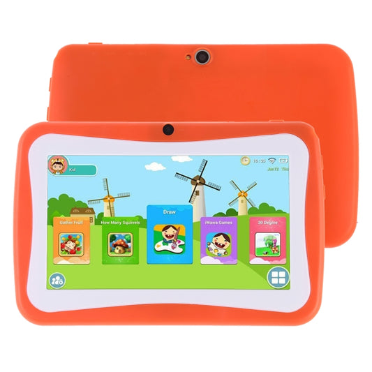 Kids Education Tablet PC, 7.0 inch, 1GB+8GB, Android 4.4.2 Allwinner A33 Quad Core 1.3GHz, WiFi, TF Card up to 32GB, Dual Camera(Orange) -  by buy2fix | Online Shopping UK | buy2fix