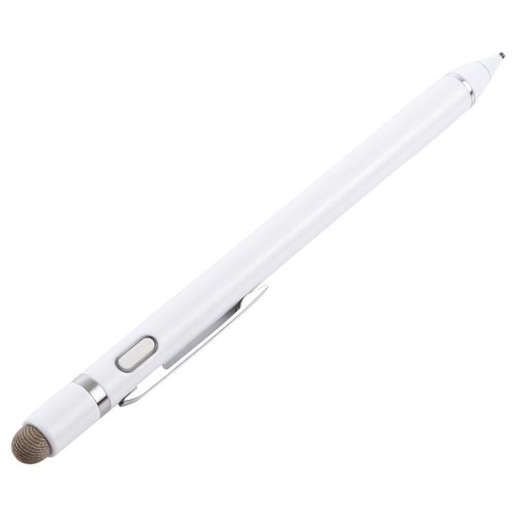 1.5-2.3mm Rechargeable Capacitive Touch Screen Active Stylus Pen(White) - Stylus Pen by buy2fix | Online Shopping UK | buy2fix