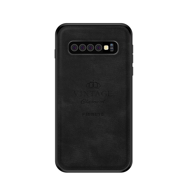 PINWUYO Shockproof Waterproof Full Coverage PC + TPU + Skin Protective Case for Galaxy S10 Plus(Black) - Galaxy Phone Cases by PINWUYO | Online Shopping UK | buy2fix