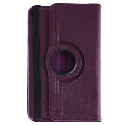 Litchi Texture Horizontal Flip 360 Degrees Rotation Leather Case for Galaxy Tab A 8 (2019) / P200 / P205, with Holder (Purple) - Tab A 8.0 & S Pen (2019) P200/P205 by buy2fix | Online Shopping UK | buy2fix