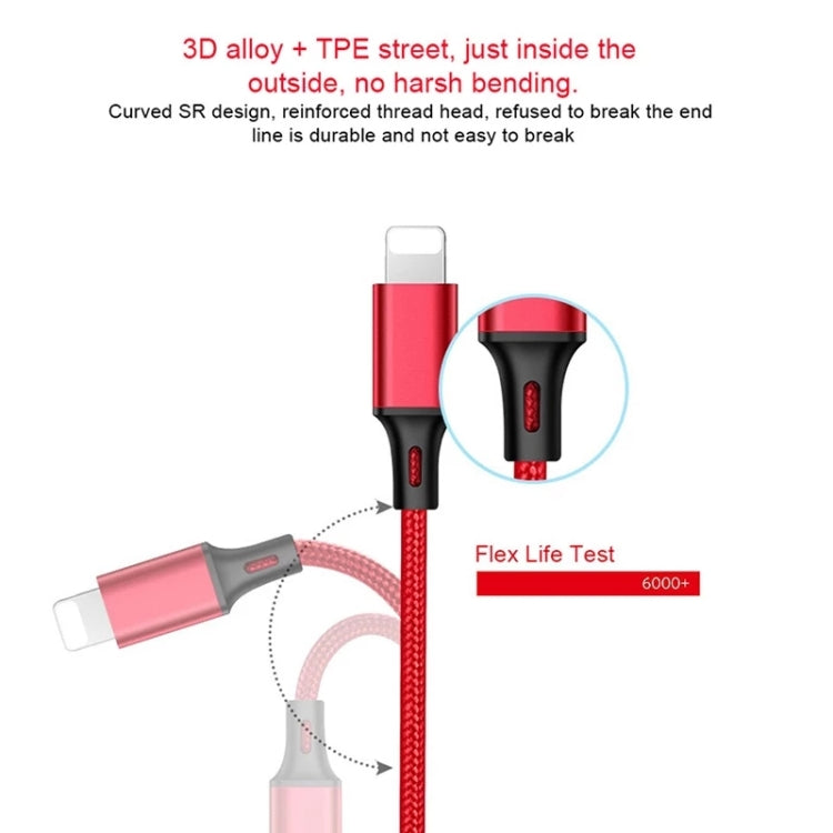 For iPhone / Apple Watch 2 In 1 8 Pin + Magnetic Charging Base Multi-function Charging Cable, Length: 1m(Red) - Multifunction Cable by buy2fix | Online Shopping UK | buy2fix