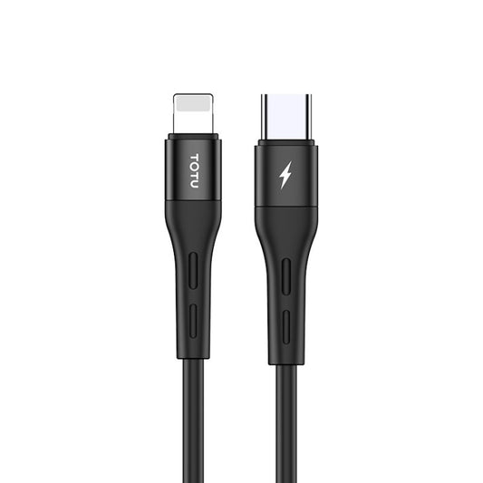 TOTUDESIGN BPD-002 Soft Series 8 Pin PD3.0 Quick Charging Cable, Length: 1m (Black) - Multifunction Cable by TOTUDESIGN | Online Shopping UK | buy2fix