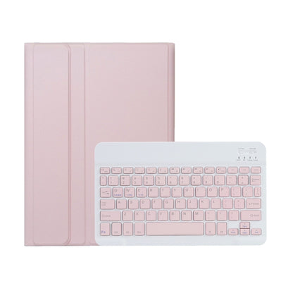 For iPad 10th Gen 10.9 2022 A10B Lambskin Texture Ultra-thin Bluetooth Keyboard Leather Tablet Case with Pen Slot(Pink) - Universal by buy2fix | Online Shopping UK | buy2fix