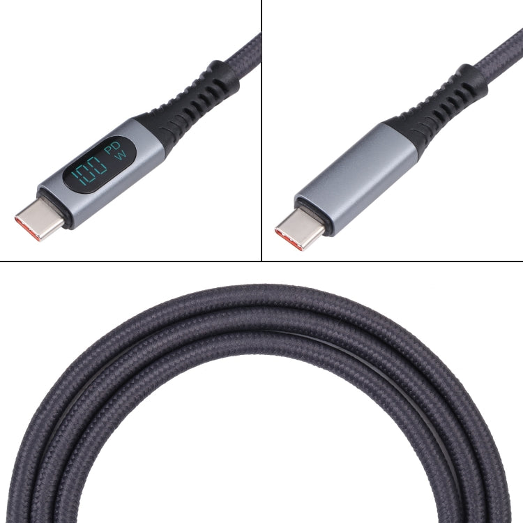 10Gbps 8K USB-C/Type-C to USB-C/Type-C Digital Video Cable Compatible with USB 3.2, Length: 1m (Black) - Video & Audio Cable by buy2fix | Online Shopping UK | buy2fix