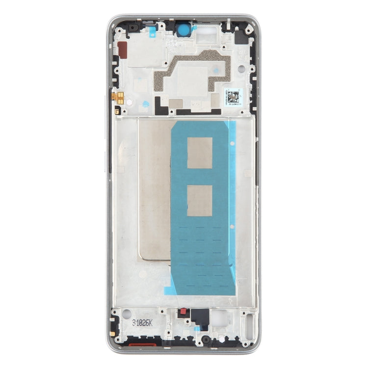 For Xiaomi Poco F5 Pro Original Front Housing LCD Frame Bezel Plate (Silver) - Frame Bezel Plate by buy2fix | Online Shopping UK | buy2fix