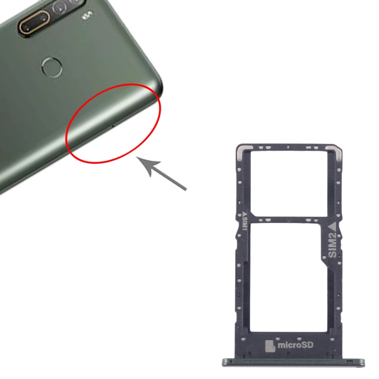 For HTC U20 5G Original SIM Card Tray + SIM / Micro SD Card Tray (Green) - Others by buy2fix | Online Shopping UK | buy2fix