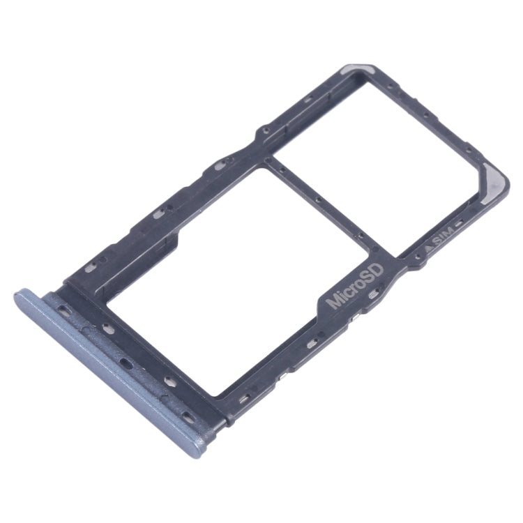 For T-Mobile Revvl 6 SIM Card Tray + Micro SD Card Tray (Blue) - For T-Mobile by buy2fix | Online Shopping UK | buy2fix