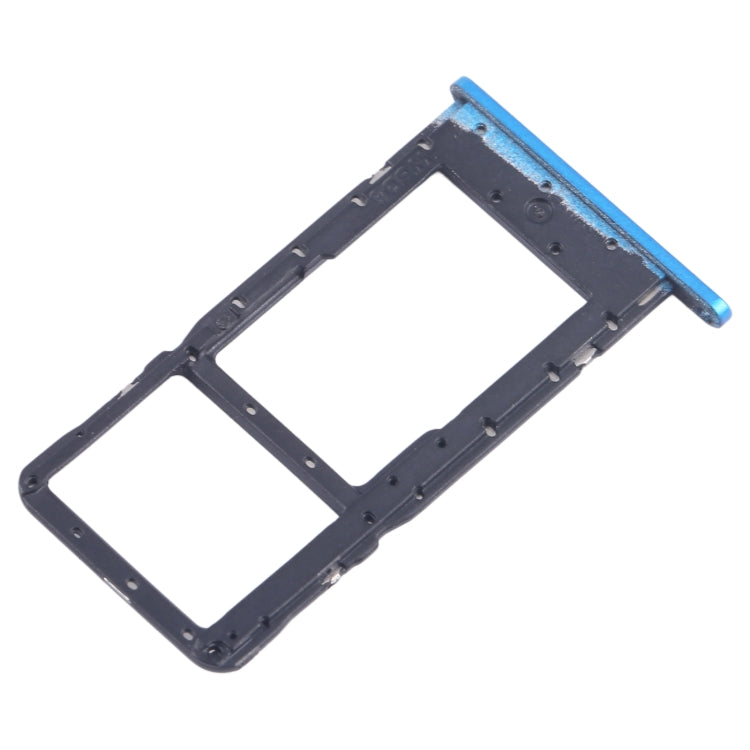 For Alcatel 1SE 2020 5030 SIM Card Tray + Micro SD Card Tray (Blue) - Card Tray by buy2fix | Online Shopping UK | buy2fix