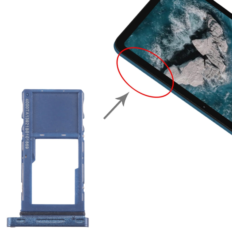 For Nokia T20 Original Micro SD Card Tray (Blue) - Card Tray by buy2fix | Online Shopping UK | buy2fix