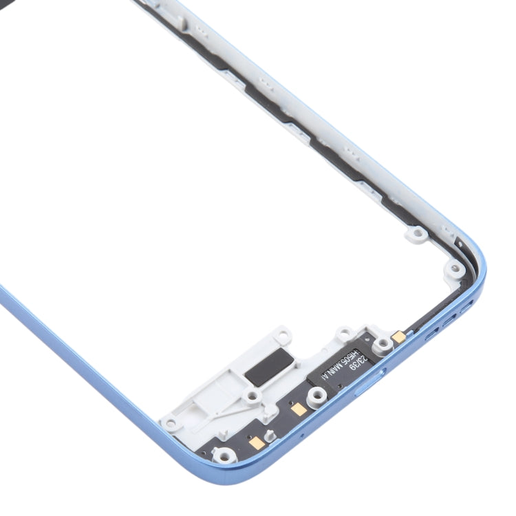 For Motorola Moto G Play 2024 Original Middle Frame Bezel Plate (Blue) - Frame Bezel Plate by buy2fix | Online Shopping UK | buy2fix