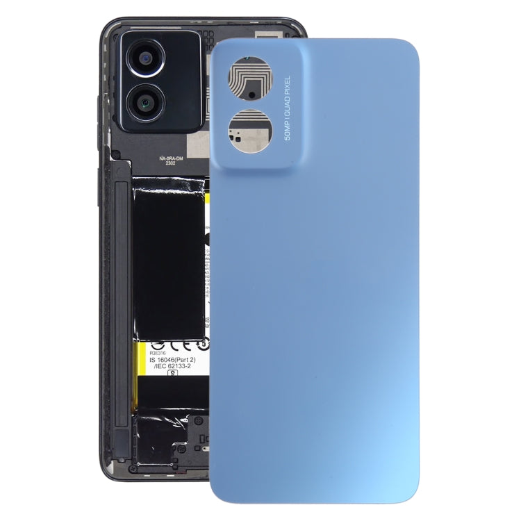 For Motorola Moto G Play 2024 Original Battery Back Cover(Blue) - Back Cover by buy2fix | Online Shopping UK | buy2fix