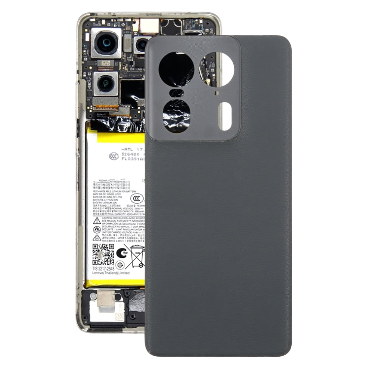 For Motorola Moto X50 Ultra Original Battery Back Cover(Black) - Back Cover by buy2fix | Online Shopping UK | buy2fix