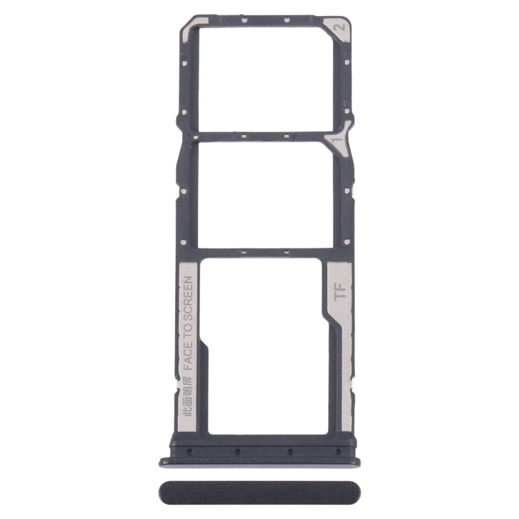 For Xiaomi Redmi 13R Original SIM Card Tray + SIM Card Tray + Micro SD Card Tray (Black) - Card Tray by buy2fix | Online Shopping UK | buy2fix