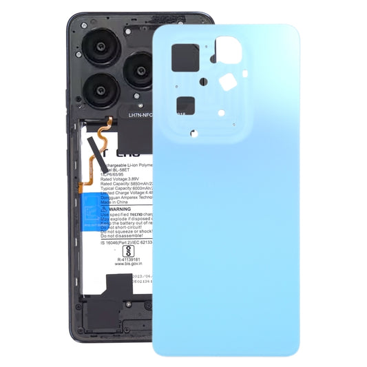 For Infinix Hot 40 Pro X6837 Original Battery Back Cover(Blue) - Back Cover by buy2fix | Online Shopping UK | buy2fix