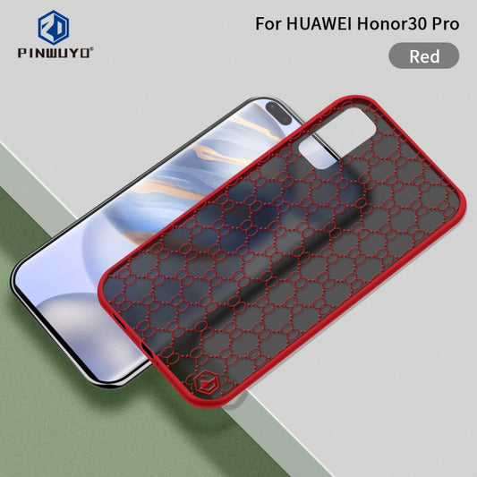 For Huawei Honor 30 Pro PINWUYO Series 2 Generation PC + TPU Waterproof and Anti-drop All-inclusive Protective Case(Red) - Honor Cases by PINWUYO | Online Shopping UK | buy2fix