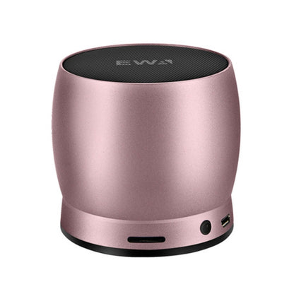 EWA A150 Portable Mini Bluetooth Speaker Wireless Hifi Stereo Strong Bass Music Boom Box Metal Subwoofer, Support Micro SD Card & 3.5mm AUX(Rose Gold) - Desktop Speaker by EWA | Online Shopping UK | buy2fix