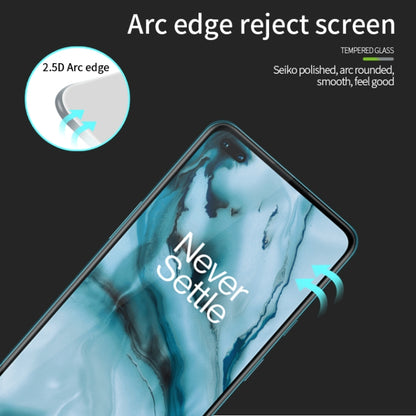 For Oneplus Nord MOFI 9H 2.5D Full Screen Tempered Glass Film(Black) - OnePlus Tempered Glass by MOFI | Online Shopping UK | buy2fix