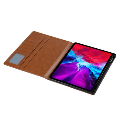 For iPad Air 11 2024 / Air 2022/2020 10.9 Knead Skin Texture Leather Tablet Case(Brown) - iPad Air (2022) / (2020) 10.9 Cases by buy2fix | Online Shopping UK | buy2fix