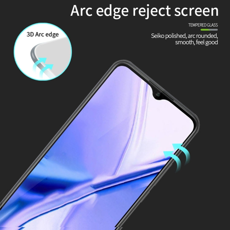 For Xiaomi POCO M2 PINWUYO 9H 3D Curved Full Screen Explosion-proof Tempered Glass Film(Black) -  by PINWUYO | Online Shopping UK | buy2fix