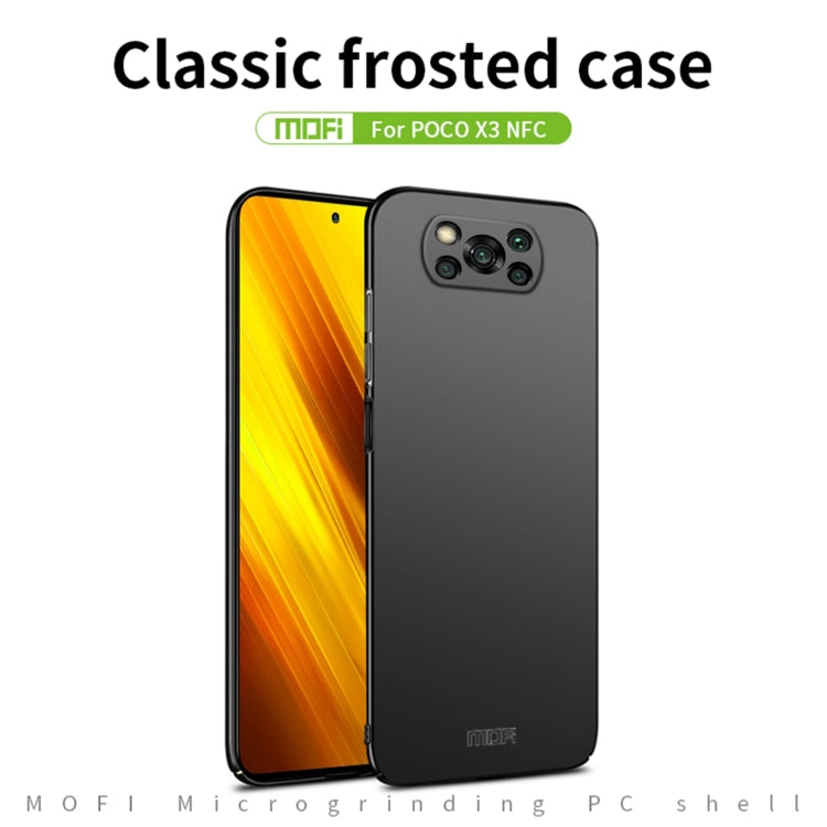 For Xiaomi POCO X3/X3 NFC MOFI Frosted PC Ultra-thin Hard Case(Gold) - Xiaomi Cases by MOFI | Online Shopping UK | buy2fix