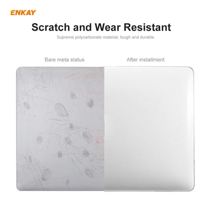 For MacBook Air 13.3 inch A1932 2018 ENKAY 3 in 1 Crystal Laptop Protective Case and EU Version TPU Keyboard Film and Anti-dust Plugs Set(Orange) - MacBook Air Cases by ENKAY | Online Shopping UK | buy2fix