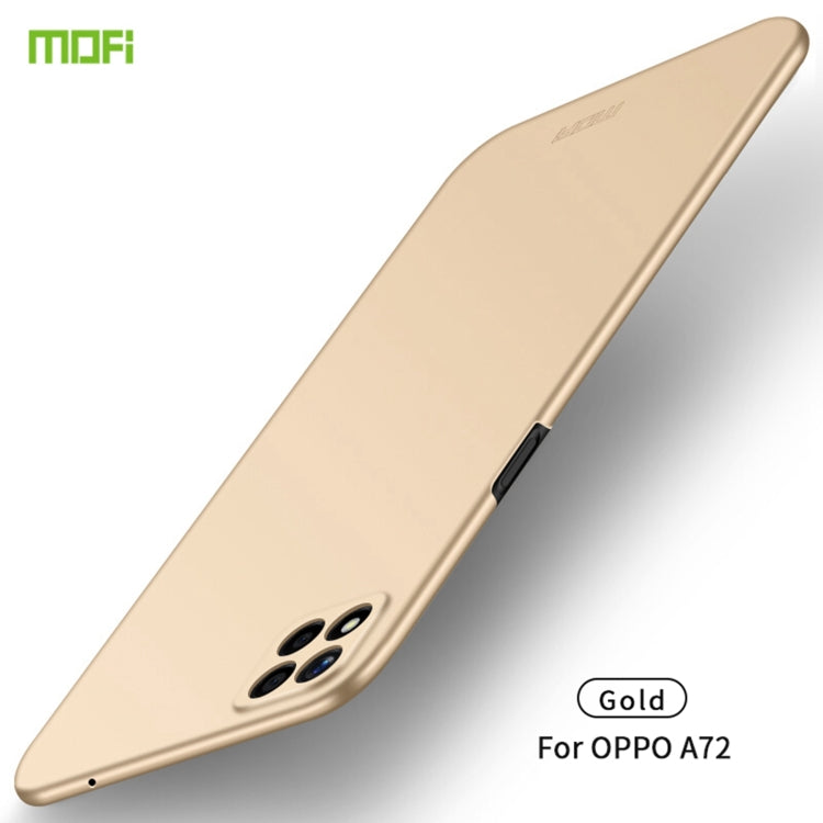 For OPPO A72 MOFI Frosted PC Ultra-thin Hard Case(Gold) - OPPO Cases by MOFI | Online Shopping UK | buy2fix