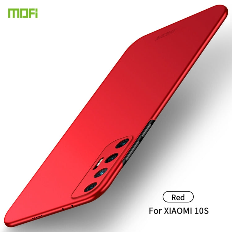 For Xiaomi Mi 10S MOFI Frosted PC Ultra-thin Hard Case(Red) - Xiaomi Cases by MOFI | Online Shopping UK | buy2fix