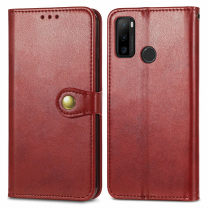 For Ulefone Note 10 Solid Color Leather Buckle Phone Case with Lanyard & Photo Frame & Card Slot & Wallet & Stand Function(Red) - Ulefone Cases by buy2fix | Online Shopping UK | buy2fix