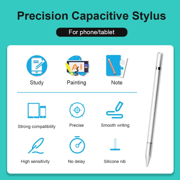 AT-26 2 in 1 Mobile Phone Touch Screen Capacitive Pen Writing Pen with 1 Pen Tip(Blue) - Stylus Pen by buy2fix | Online Shopping UK | buy2fix