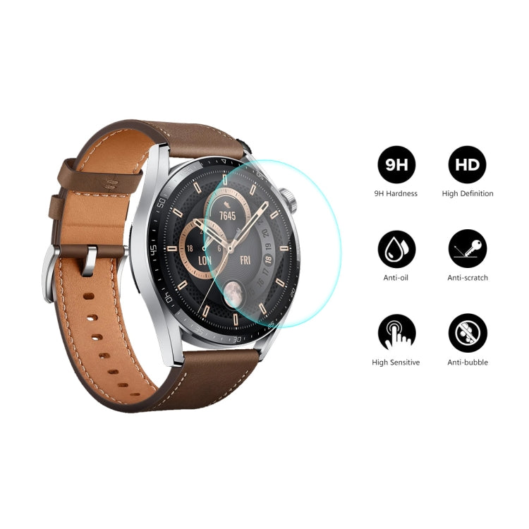 1 PC For Huawei Watch GT 3 46mm ENKAY Hat-Prince 0.2mm 9H 2.15D Curved Edge Tempered Glass Screen Protector Watch Film - Screen Protector by ENKAY | Online Shopping UK | buy2fix