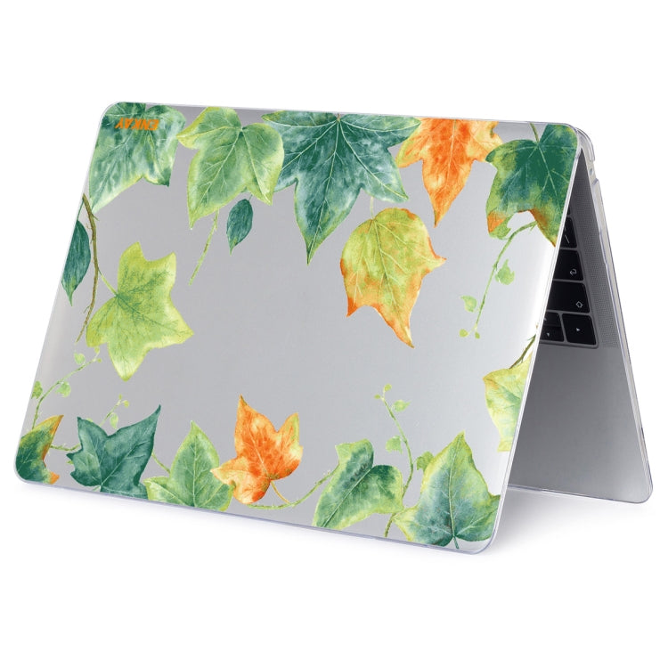 ENKAY Hat-Prince Forest Series Pattern Laotop Protective Crystal Case for MacBook Pro 15.4 inch A1707 / A1990(Ivy Leaf Pattern) - MacBook Pro Cases by ENKAY | Online Shopping UK | buy2fix