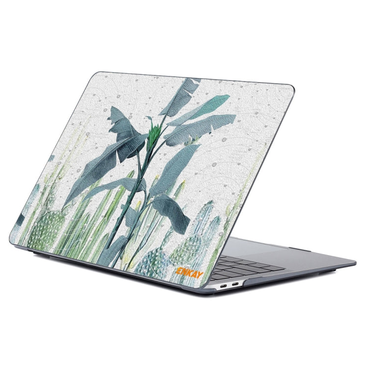 For MacBook Air 13.3 inch A2179 / A2337 ENKAY Hat-Prince Natural Series Laotop Protective Crystal Case(Banana Leaves) - MacBook Air Cases by ENKAY | Online Shopping UK | buy2fix