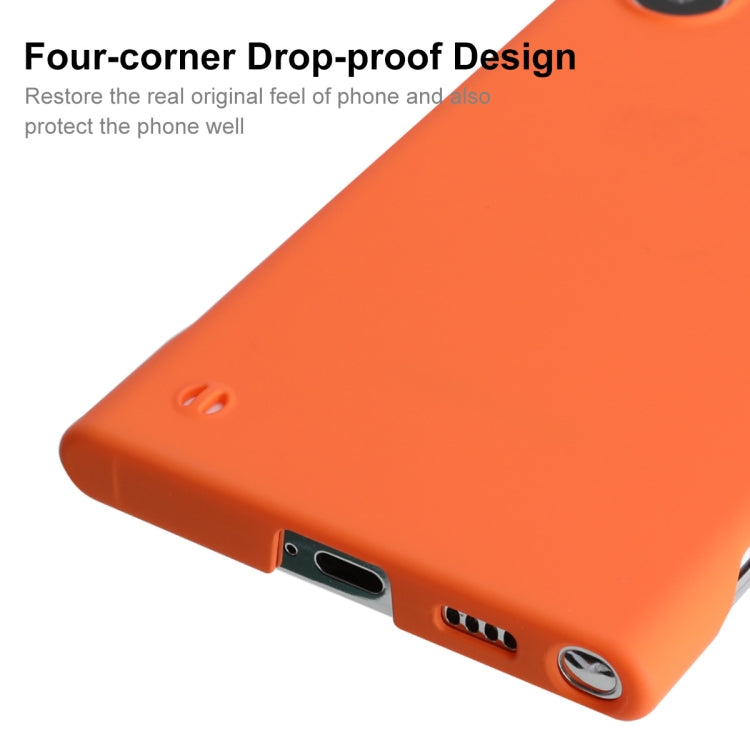 For Samsung Galaxy S22 Ultra 5G ENKAY Matte Frameless Hard PC Case(Orange) - Galaxy S22 Ultra 5G Cases by ENKAY | Online Shopping UK | buy2fix