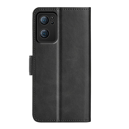 For OPPO Reno7 5G / Find X5 Lite Dual-side Magnetic Flip Leather Case(Black) - OPPO Cases by buy2fix | Online Shopping UK | buy2fix