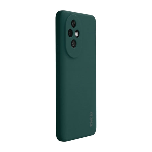 For Honor 200 ENKAY Liquid Silicone Soft Shockproof Phone Case(Dark Green) - Honor Cases by ENKAY | Online Shopping UK | buy2fix