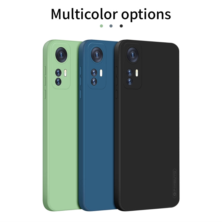 For Xiaomi 12 Pro PINWUYO Liquid Silicone TPU Phone Case(Green) - Xiaomi Cases by PINWUYO | Online Shopping UK | buy2fix